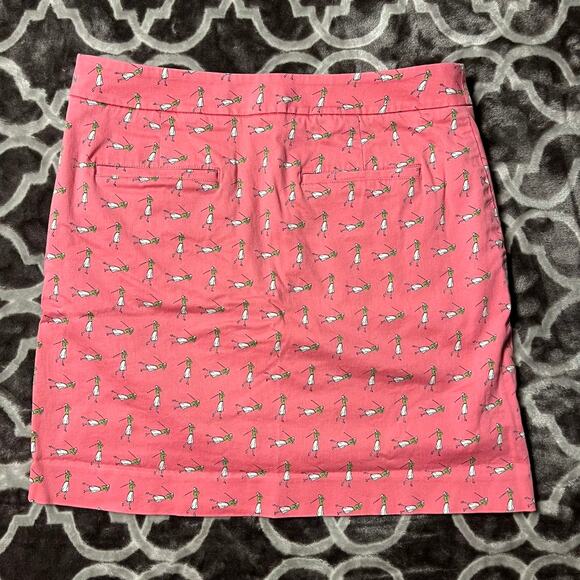 Ralph Lauren Golf Skirt Skort Size 0 Pink AOP All Over Print Pockets Under Short - Picture 4 of 6